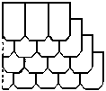Obdélník se sraženými rohy (dvojité krytí) schéma